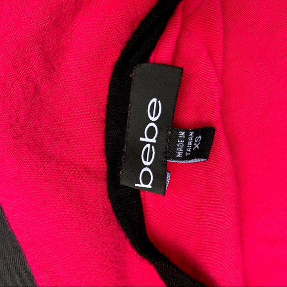 bebe Rhinestone Pink Top - Picture 2 of 2